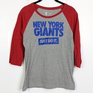 Nike New York Giants Raglan Tee Size M